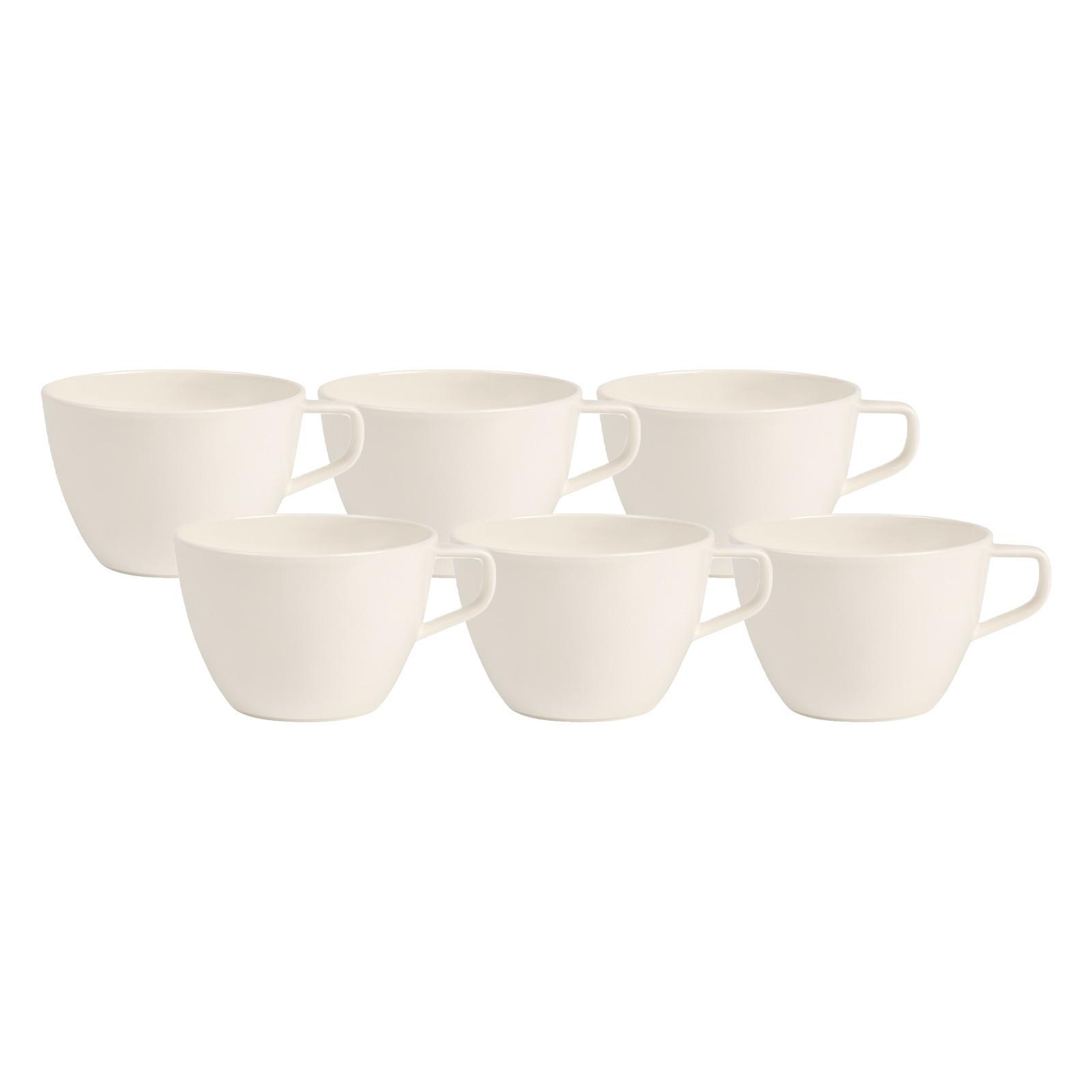 CAFÉ AU LAIT TASSEN Artesano Original weiß 260 ml 6er Set - Weiß, Keramik (0.26L) - Villeroy & Boch