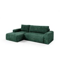 ECKSOFA Romeo 3 Sitzplätze Tannengrün - Grün, Holz (268/163cm) - Petits-meubles