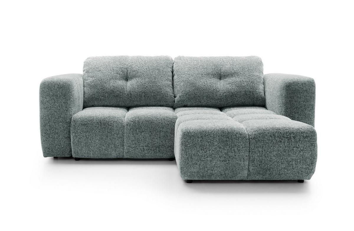 ECKSOFA ARTE 01 Grau Chenille mit Schlaffunktion - Grau, Holz (245/177cm) - MASSENO