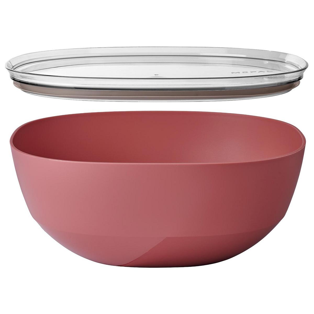 SERVIERSCHALE MIT DECKEL Silueta Vivid Mauve 5000 ml - Rot/Rosa, Kunststoff (30.1cm) - Mepal