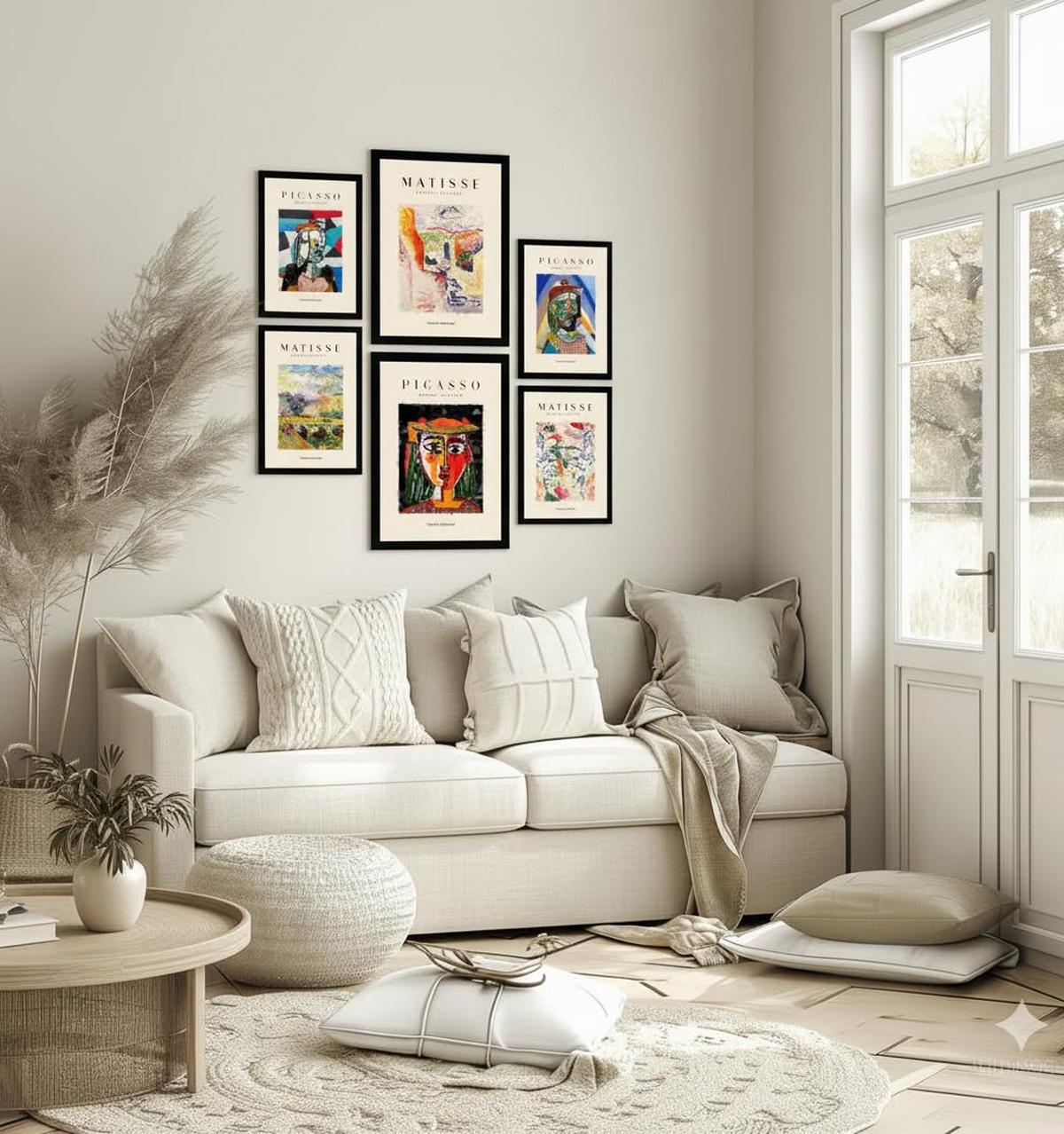 POSTER Set Mit 6 Von Picasso Und Matisse Letztes Jahrhundert A3 & A4 Rahmenlos - Klar, Papier (29/3cm) - Nacnic