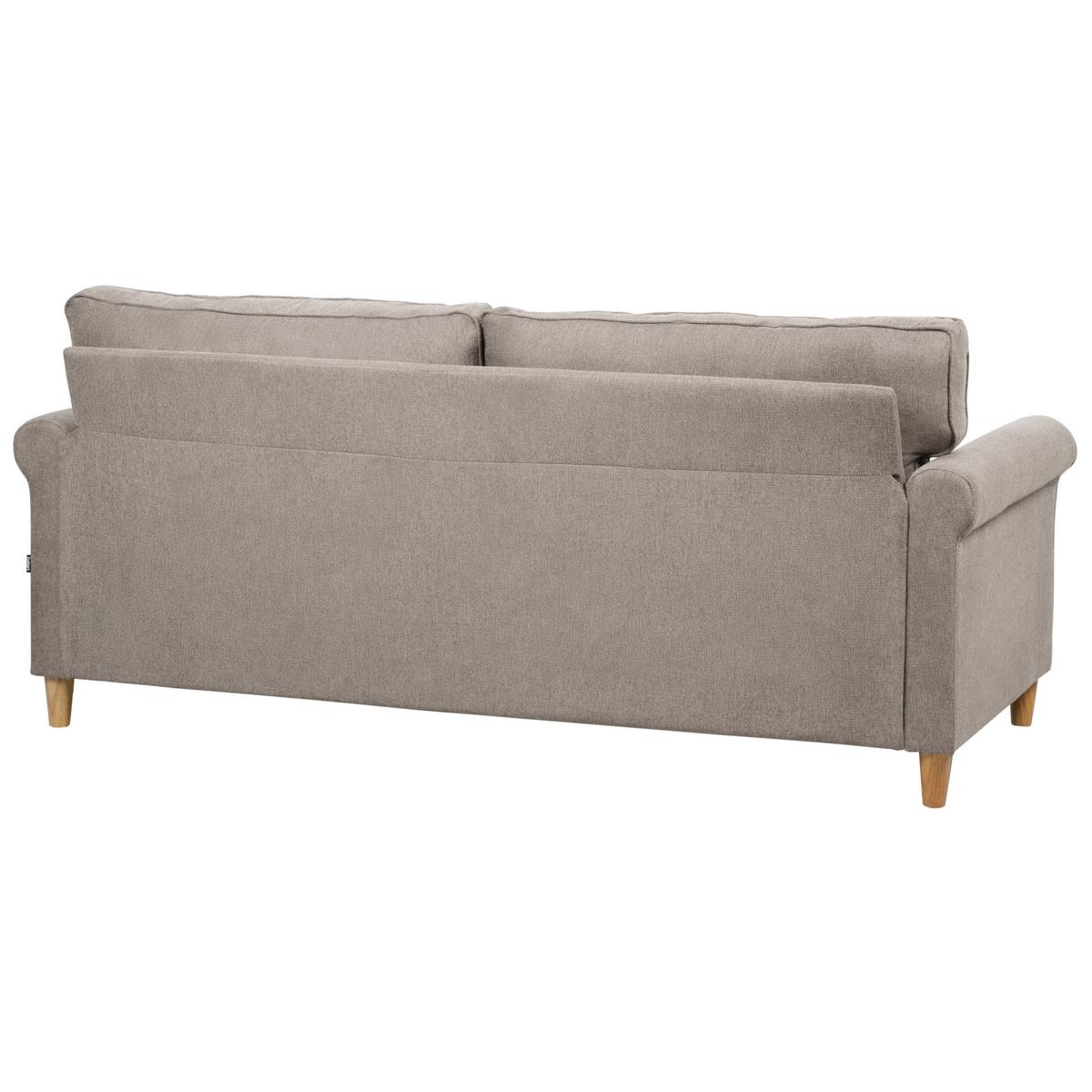 5-SITZER-SOFA SET Stoff hellbraun Ronneby - Hellbraun/Braun, Textil (78/78/190cm) - Beliani