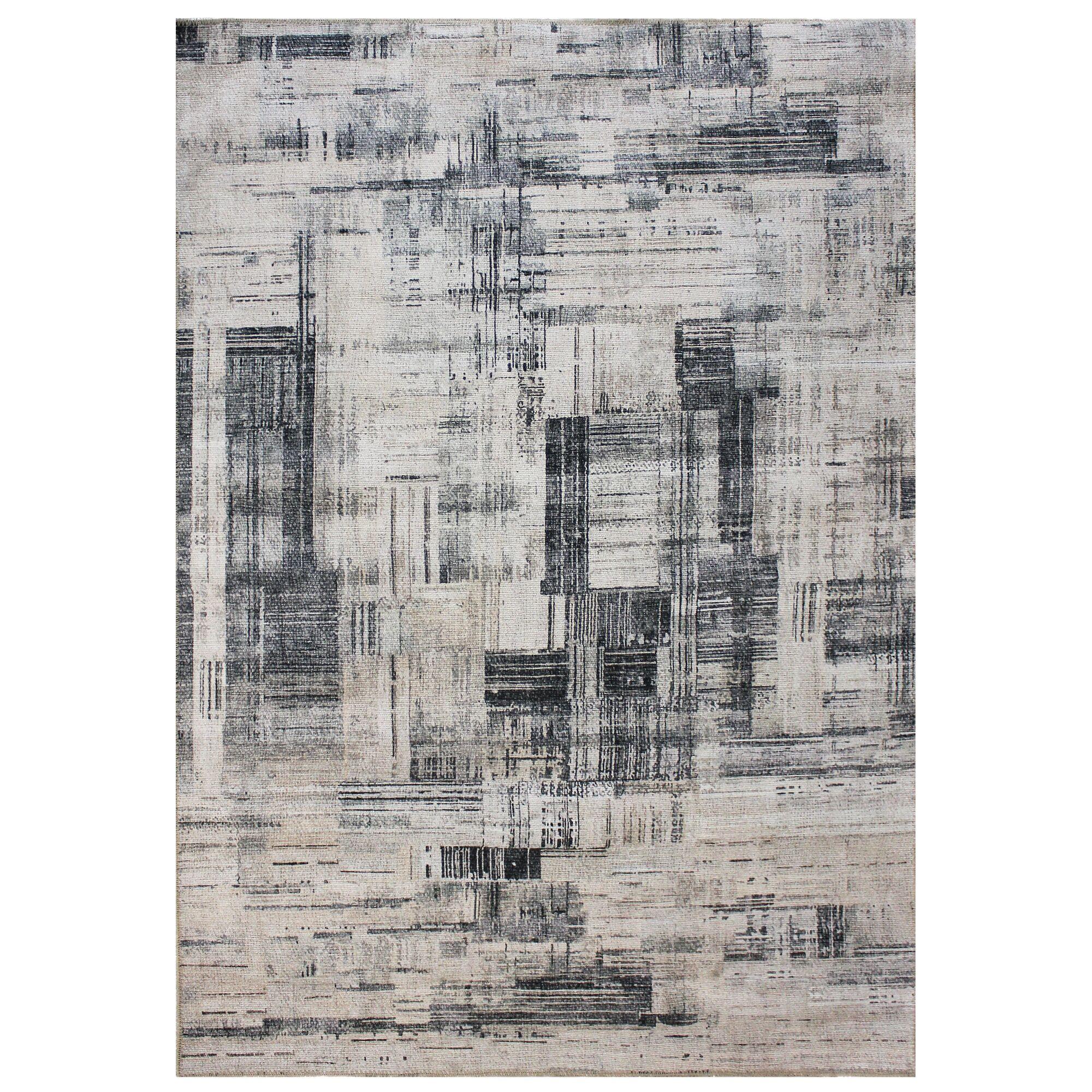 TEPPICH Waschbar HURST, abstrakt, Grau, 190 x 290 cm - Grau, Textil (190/290cm) - KADIMA DESIGN