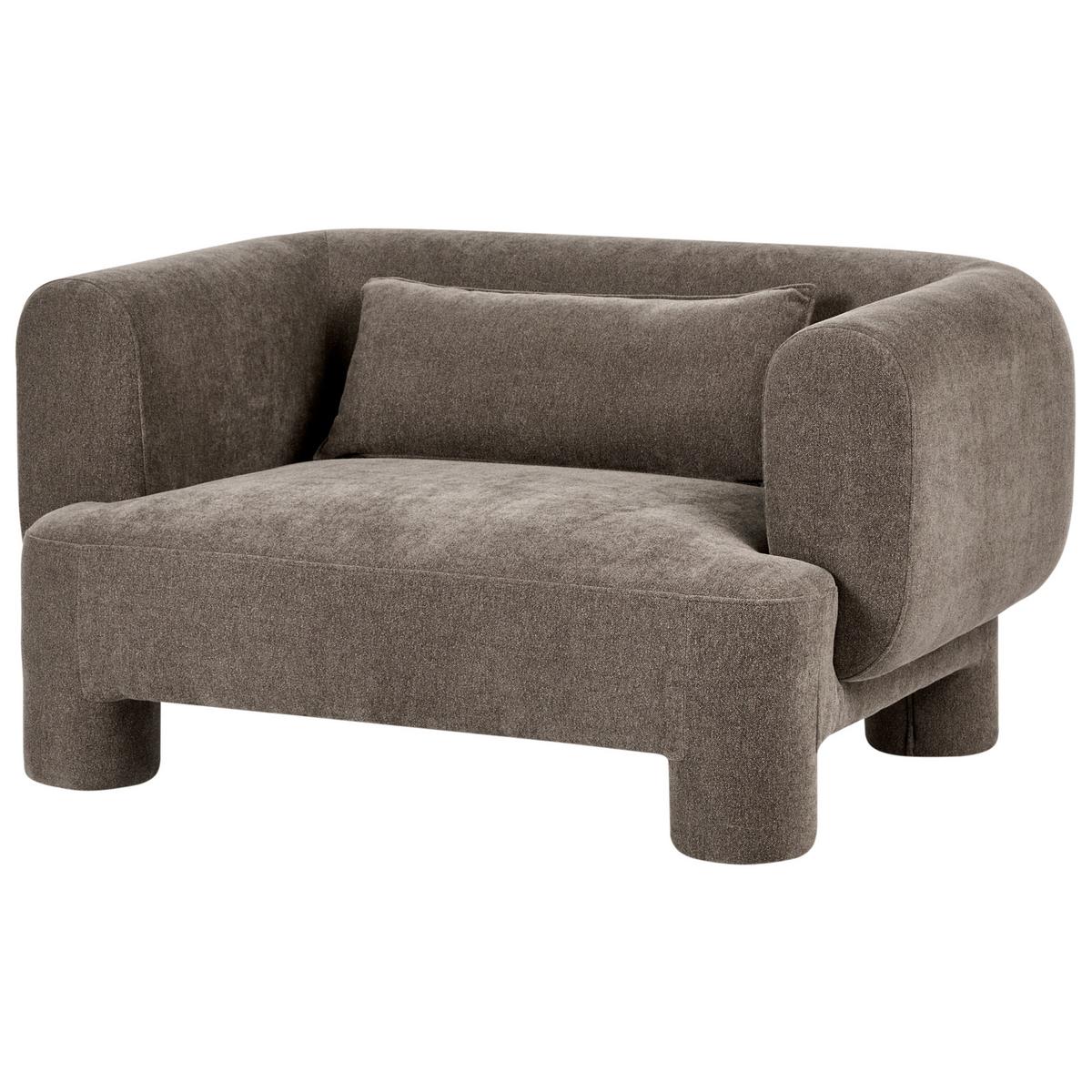 2-SITZER-SOFA Stoff Braun Hogbo - Braun, Textil (145/73/93cm) - Beliani