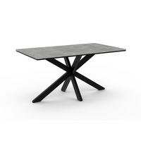 ESSTISCH DARGO 160 x 90 x 73,5 cm - Schwarz/Grau, Holz (160/90/73.5cm) - MASSENO