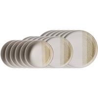 TELLER-SET Trio Creme 18-tlg. - Creme, Keramik (2/2/2cm) - Ritzenhoff Breker