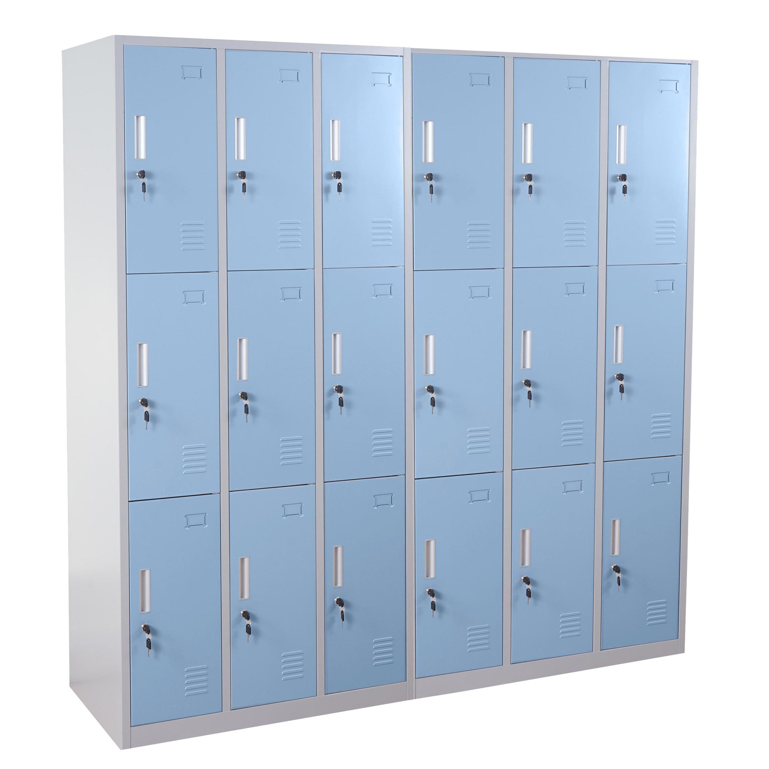SCHLIESSFACH Blau - Blau, Metall (180/180/50cm) - MCW