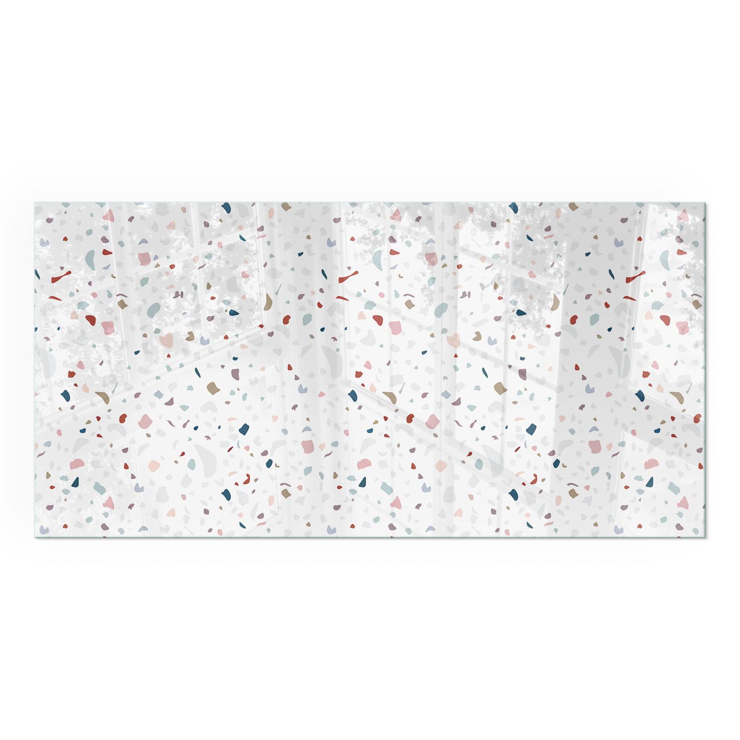 GLASPLATTE für Kamin 100x50 cm - Weiß, Glas (100/50/0.4cm) - TULUP