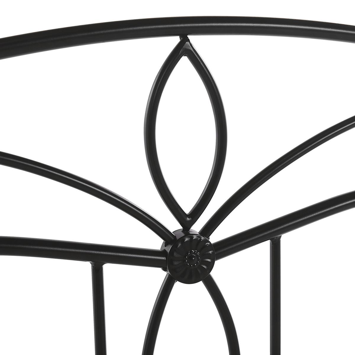 METALLBETT 180/200cm Schwarz Antlia - Schwarz, Metall (180/200cm) - Beliani