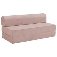FALTSOFA Katusha Flachgewebe rosé - Rosa, Kunststoff (80/71/160cm) - 58aufmkessel