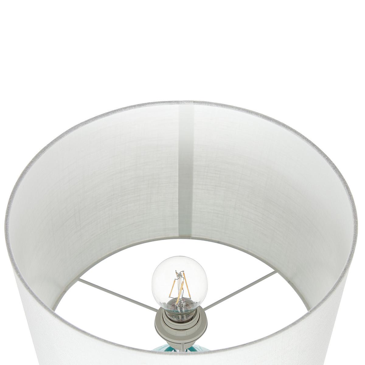 TISCHLAMPE Ataba 32/32/58 cm - Blau, Keramik (32/32/58cm) - Beliani