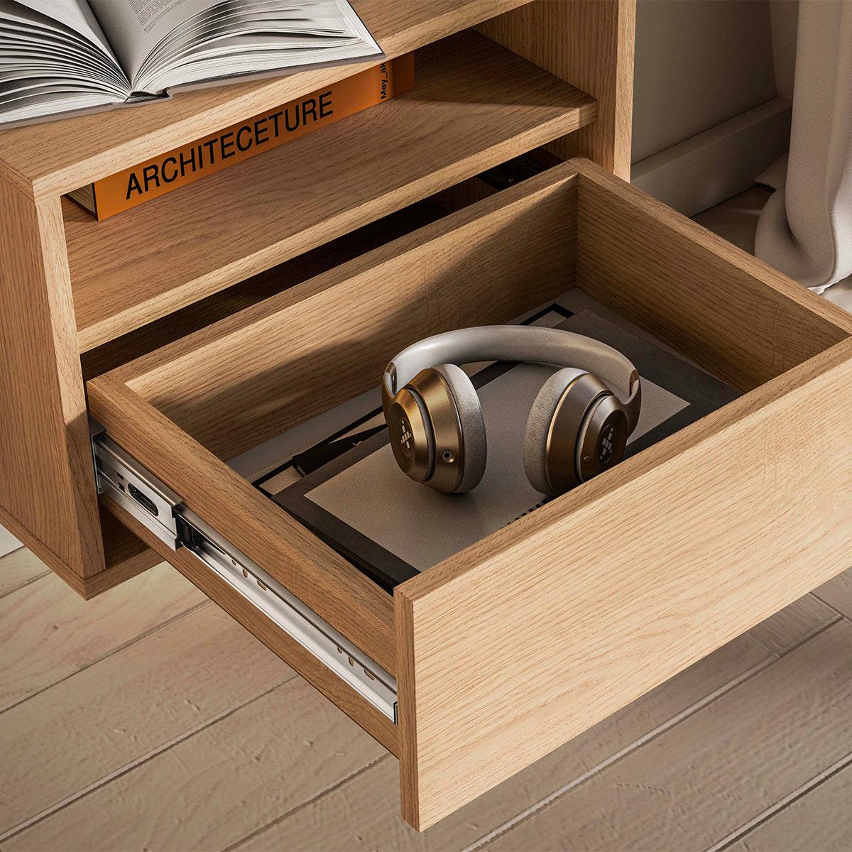 NACHTTISCH Nila Holz - Braun, Holzwerkstoff (45/30/33cm) - Petits-meubles
