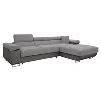 ECKSOFA Torezio Mini, Seite: Rechts - Alufarben, Holz/Textil (280/170cm) - MIRJAN24