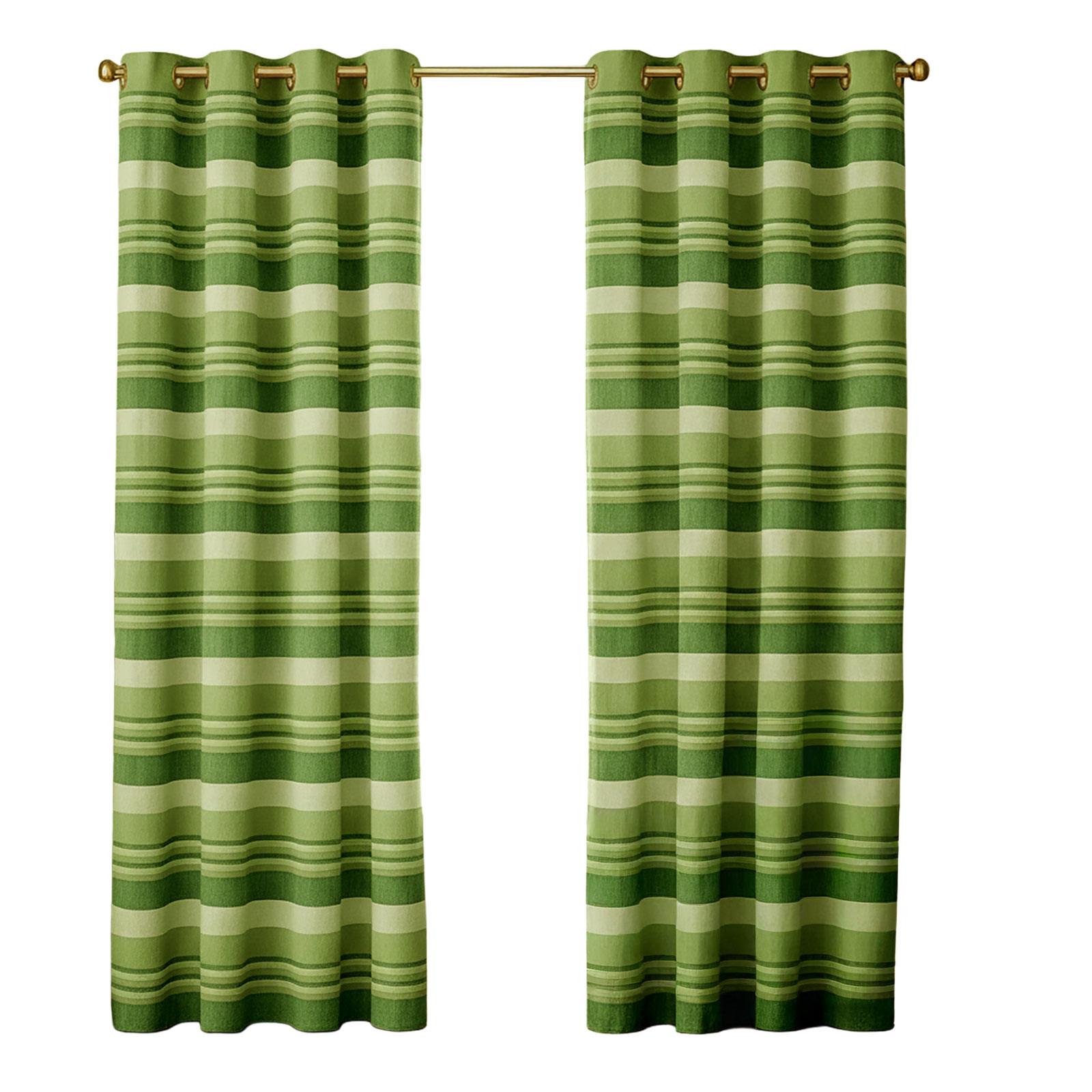 ÖSENVORHANG Morocco blickdicht 2er-Set, 167/182 cm - Grün, Textil (167/182cm) - Homescapes