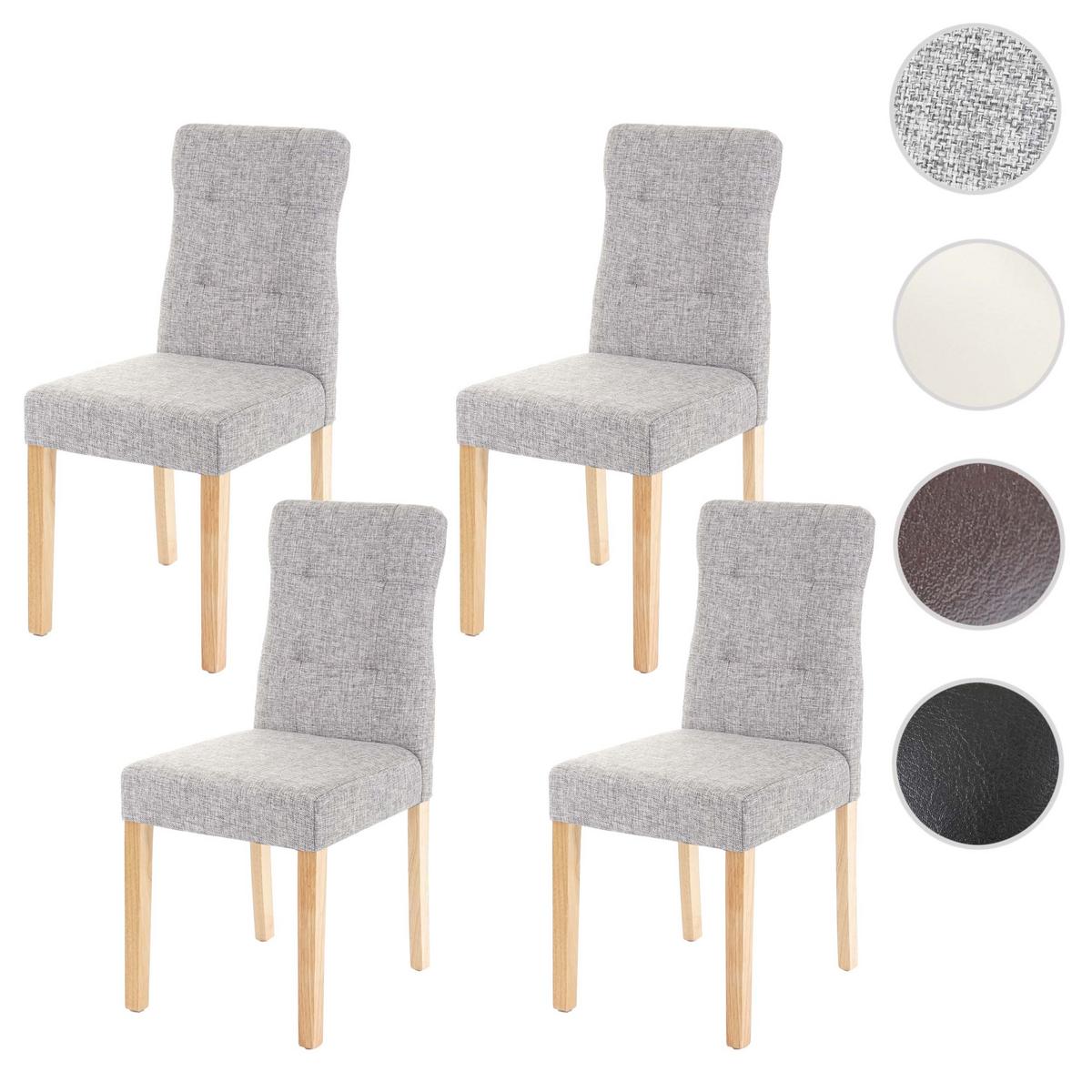 ESSZIMMERSTUHL Grau 4er-Set - Grau, Textil (41/88/55cm) - MCW
