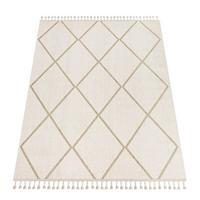 KURZFLORTEPPICH, geometrisch, Florhöhe 7 mm, Beige, 200 x 280 cm - Beige, Textil (200/280cm) - KADIMA DESIGN