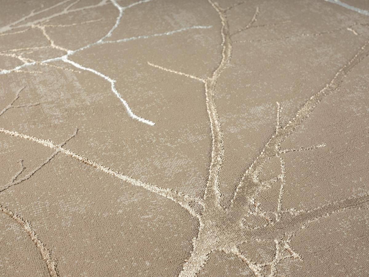 KURZFLORTEPPICH Abstrakt KAVALA Polyester Beige 200 x 290 cm - Beige, Textil (200/290cm) - KADIMA DESIGN