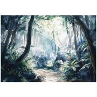 FOTOTAPETE Wald Dschungel Natur Vlies Tapete Wohnzimmer 200x140 - Multicolor, Papier (200/140cm) - Wallarena