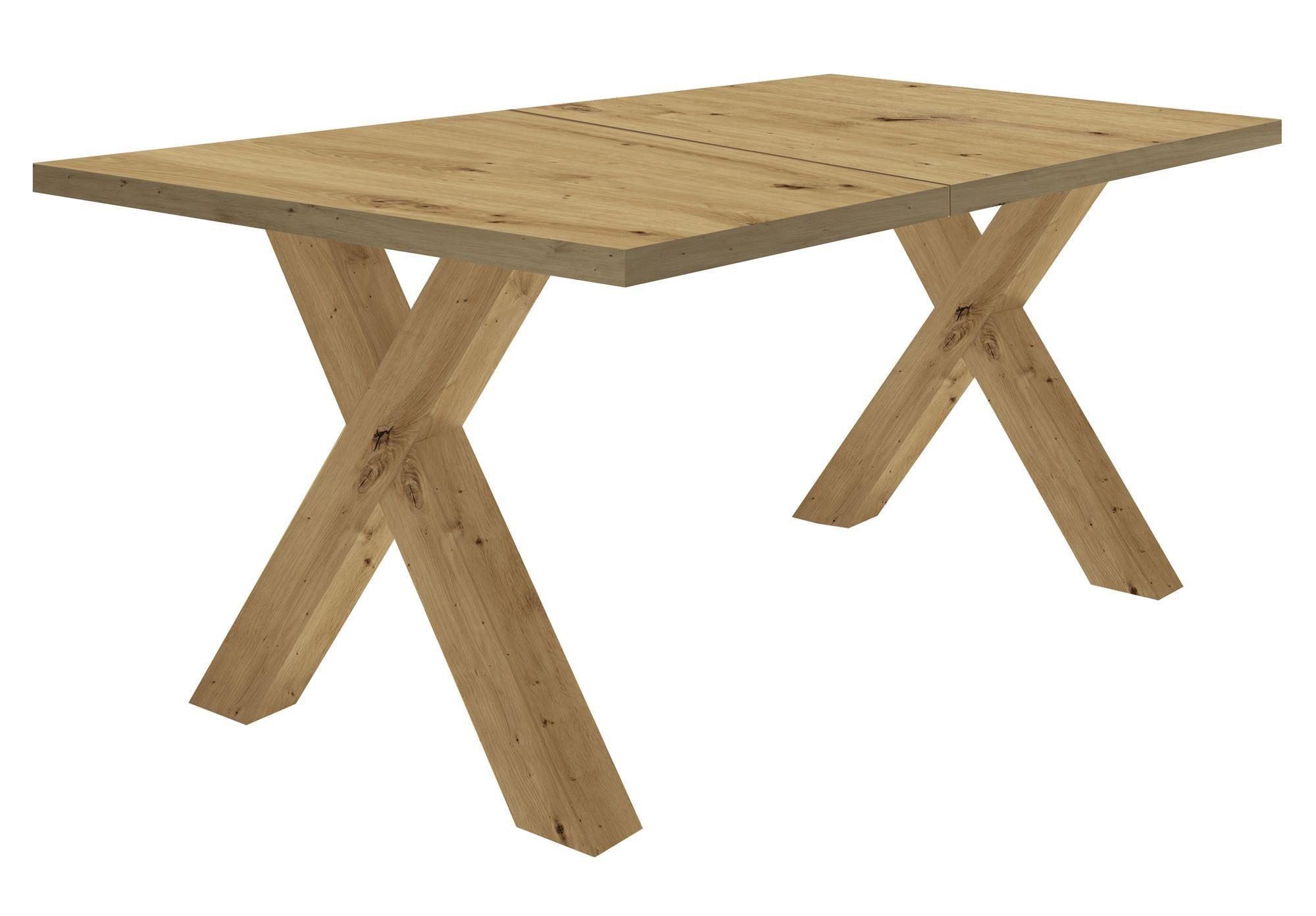 ESSTISCH ausziehbar Eike 1 160 x 90 x 75 Esszimmertisch Asteiche - Naturfarben, Holz (160/90/75cm) - 58aufmkessel