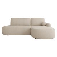 ECKSOFA Loridu O Premium, Seite: Rechts - Schwarz/Naturfarben, Holz/Kunststoff (174/274cm) - MIRJAN24