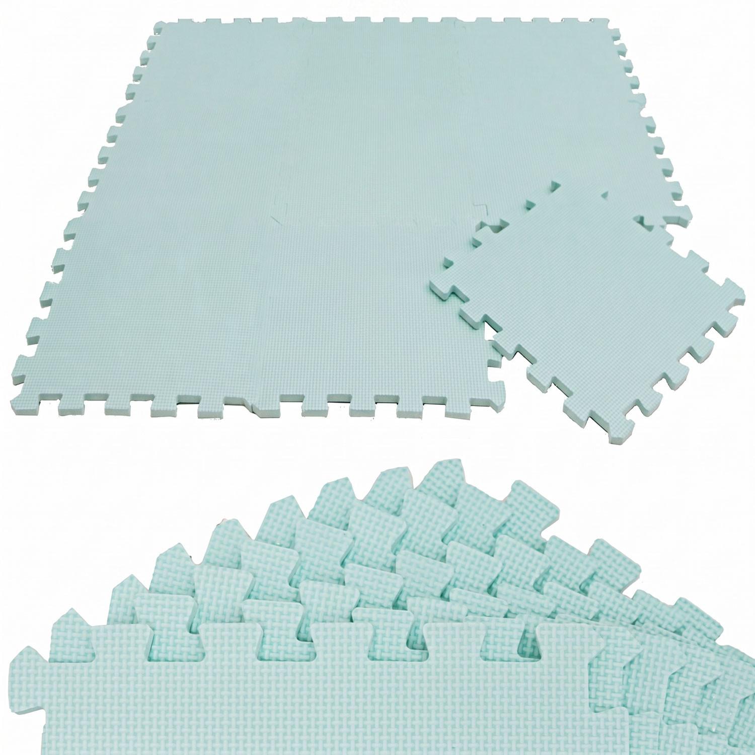 SPIELMATTE ab Null - 90 cm Baby Puzzlematte Mint - Mintgrün, Kunststoff (30/30cm) - Littletom