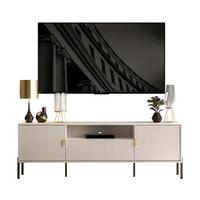 TV Rack DALIA 180 cm - Kaschmir/Goldfarben, Holzwerkstoff (179/58/40cm) - Lookway