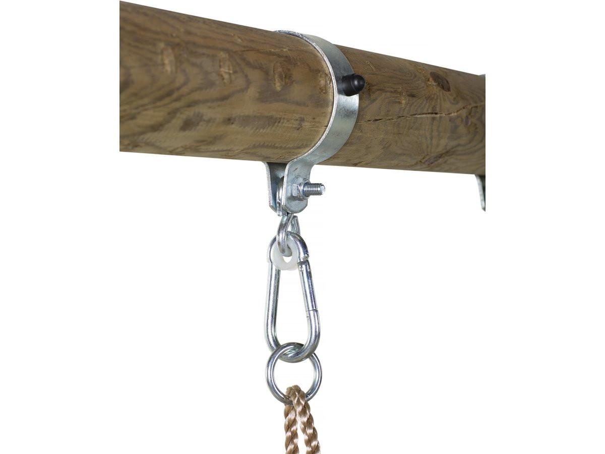 KLETTERGERÜST AUS HOLZ timo Braun - Dunkelbraun, Holz (240/230/240cm) - Habitat Garten