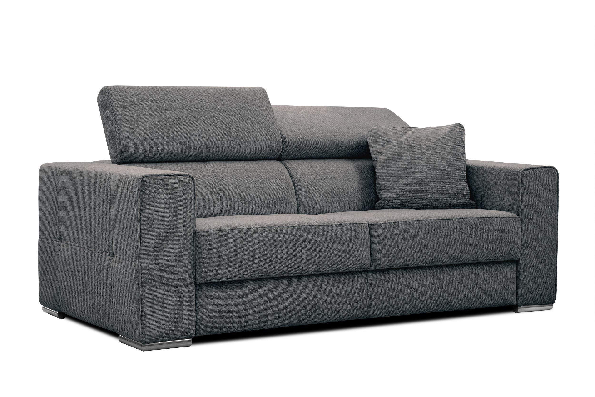 SOFA QUARTZ 3-Sitzer, dunkelgrau - Dunkelgrau, Holzwerkstoff/Textil (202/80/102cm) - Wozimo