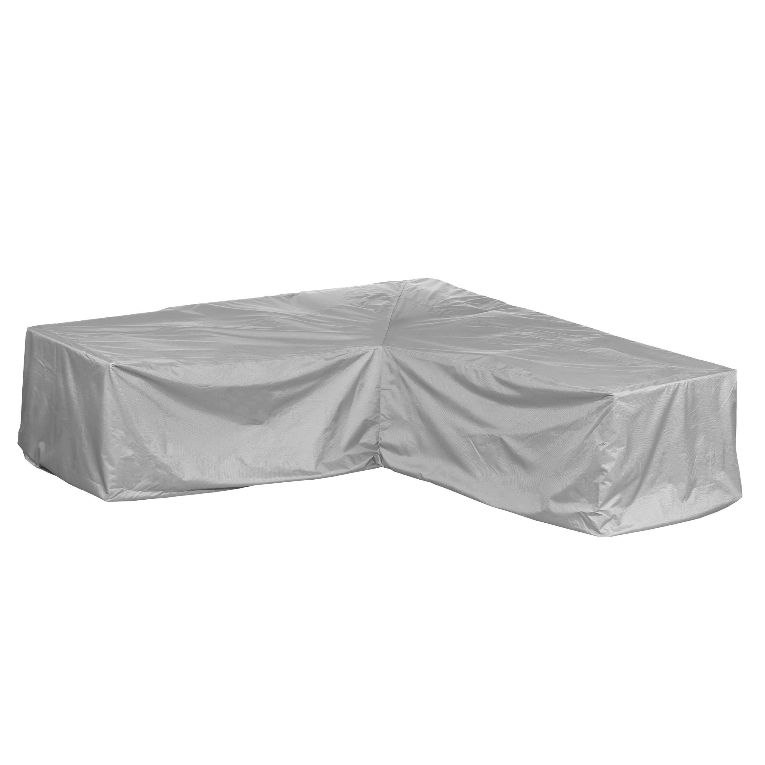 SCHUTZHÜLLE für Loungegruppe L-Form SHP-60089 - Grau, Kunststoff (205/80/205cm) - mehr Garten
