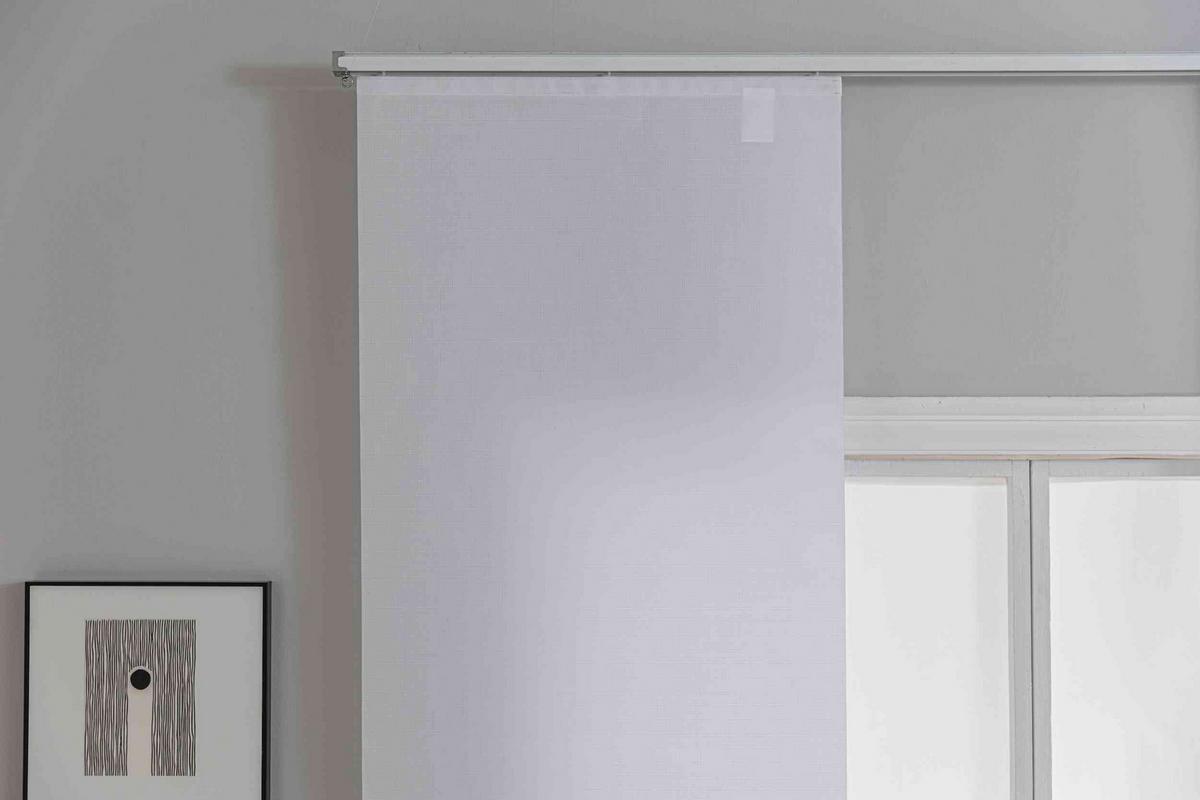 SCHIEBEGARDINE 2ER SET »New Amsterdam« HxB 245x60 cm Weiß - Weiß, Textil (60/245cm) - Gardinenbox