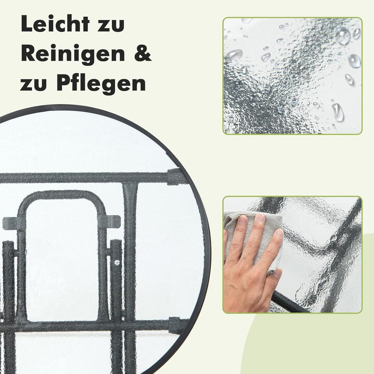 BEISTELLTISCH Schwarz - Schwarz, Metall (45/45/47cm) - COSTWAY