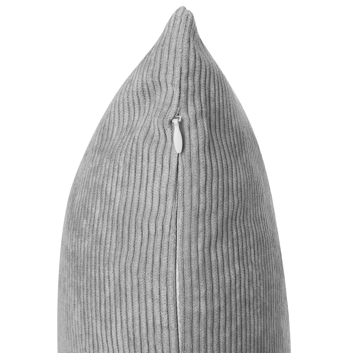 DEKOKISSEN 2er-Set Grau 45/45 cm Nolana - Grau, Textil (45/45cm) - Beliani