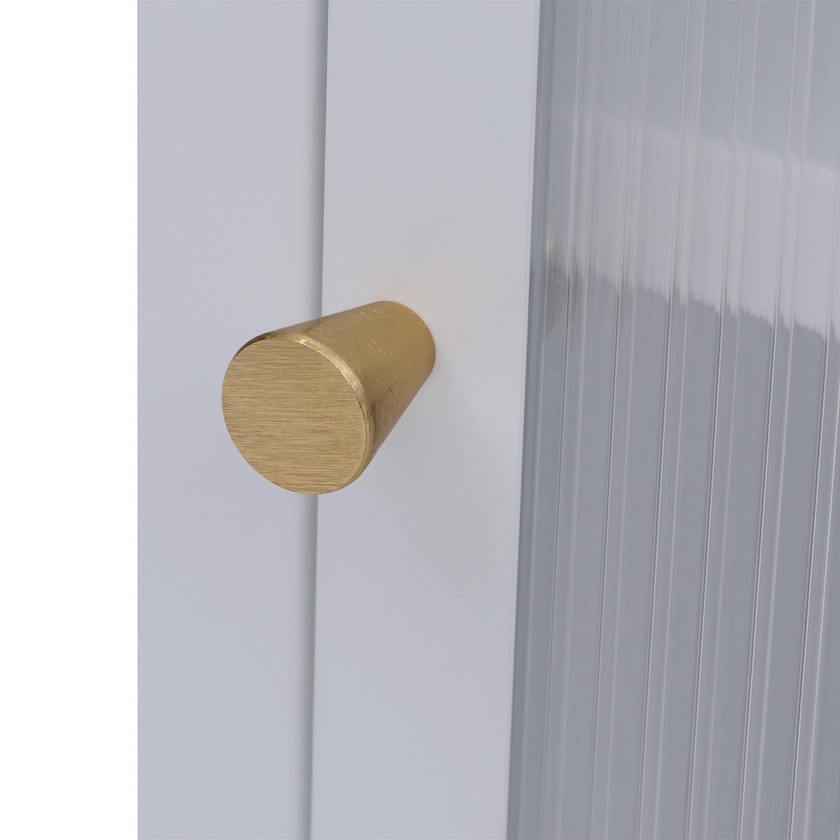 NACHTTISCH rechteckig Weiß - Weiß, Metall (41/55/41cm) - MCW