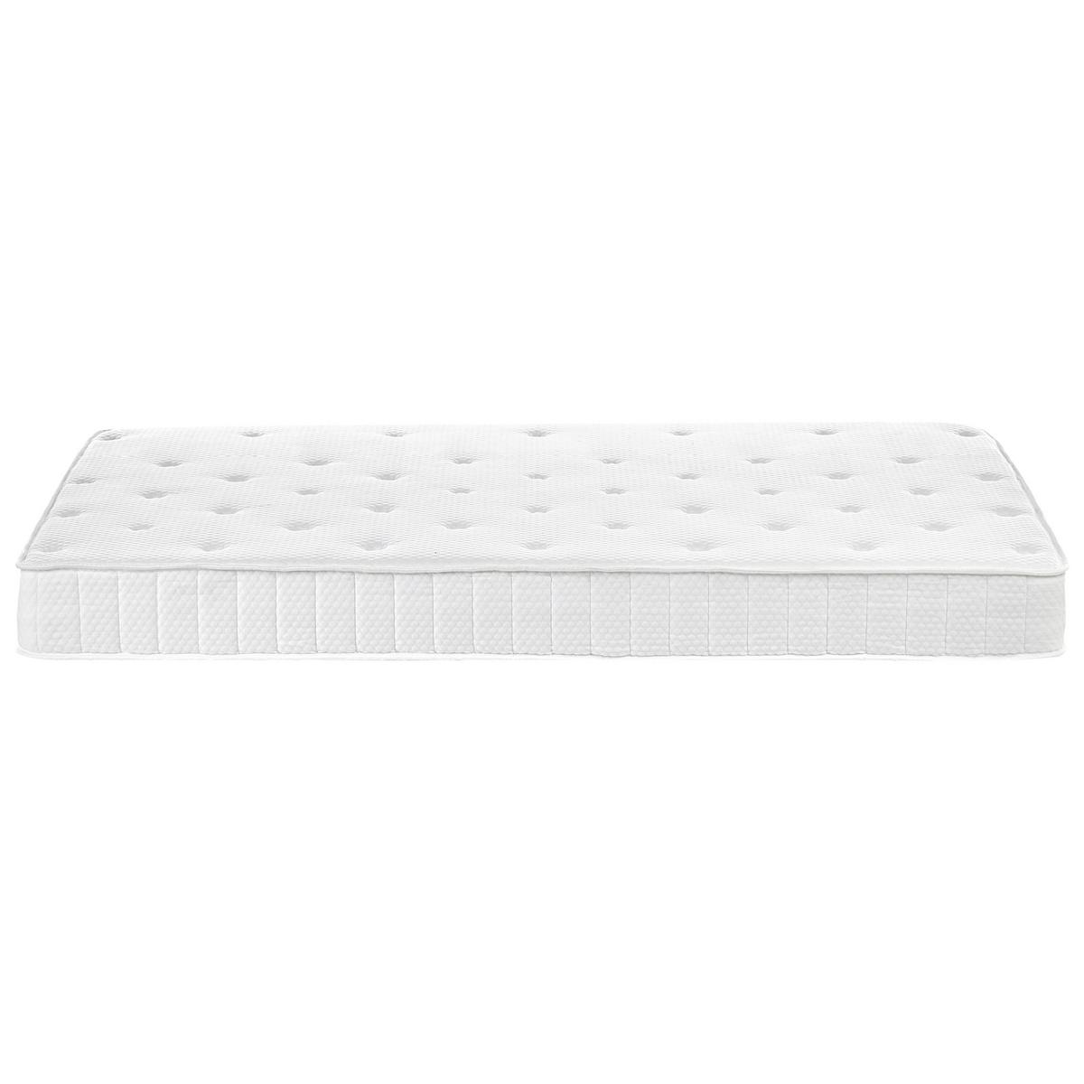 TASCHENFEDERKERNMATRATZE H3/4 Fest H2/3 Mittel 120/200 cm Duo - Weiß, Textil (120/200cm) - Beliani