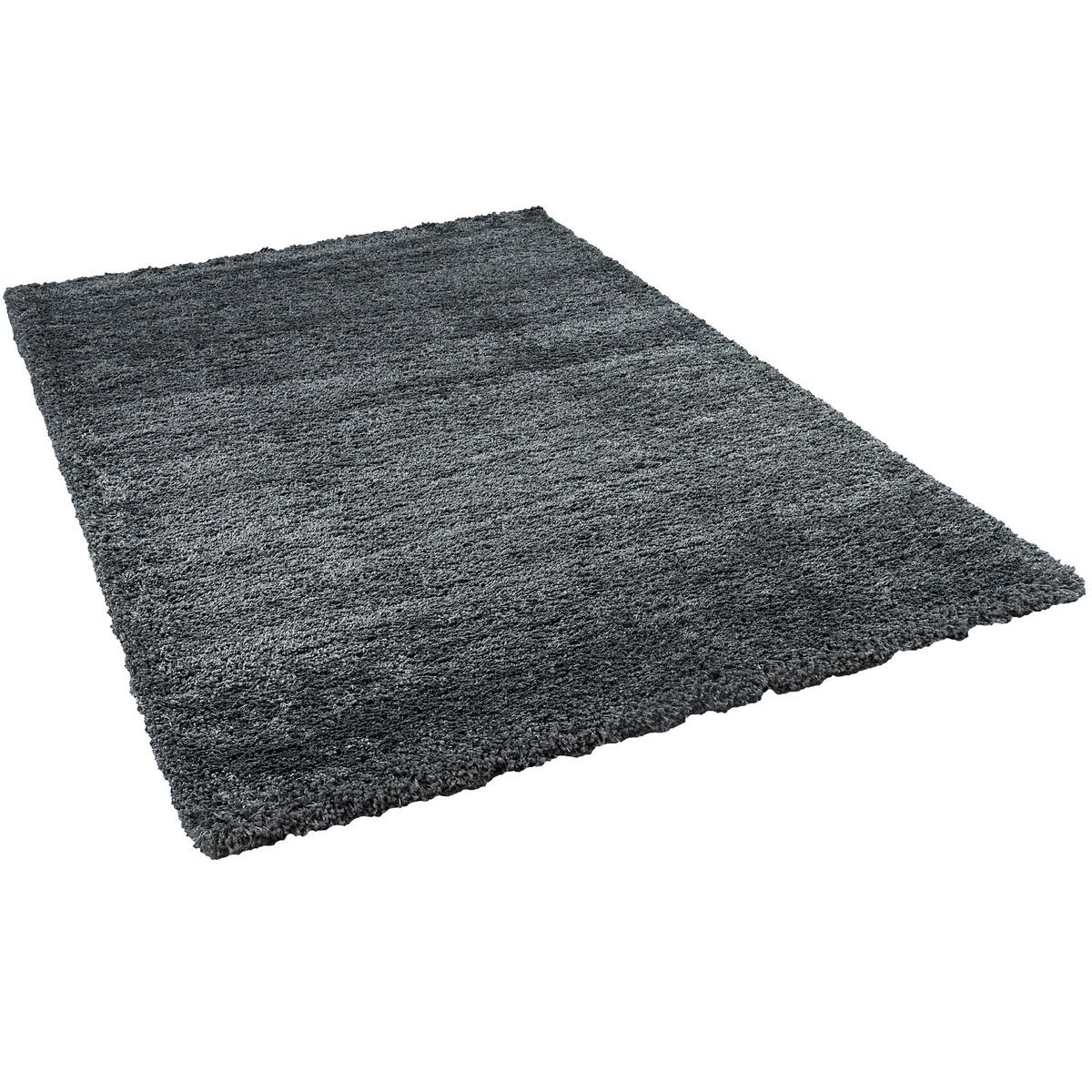 HOCHFLOR LANGFLOR SHAGGY TEPPICH LUXURY - Anthrazit, Textil (200/290cm) - Pergamon