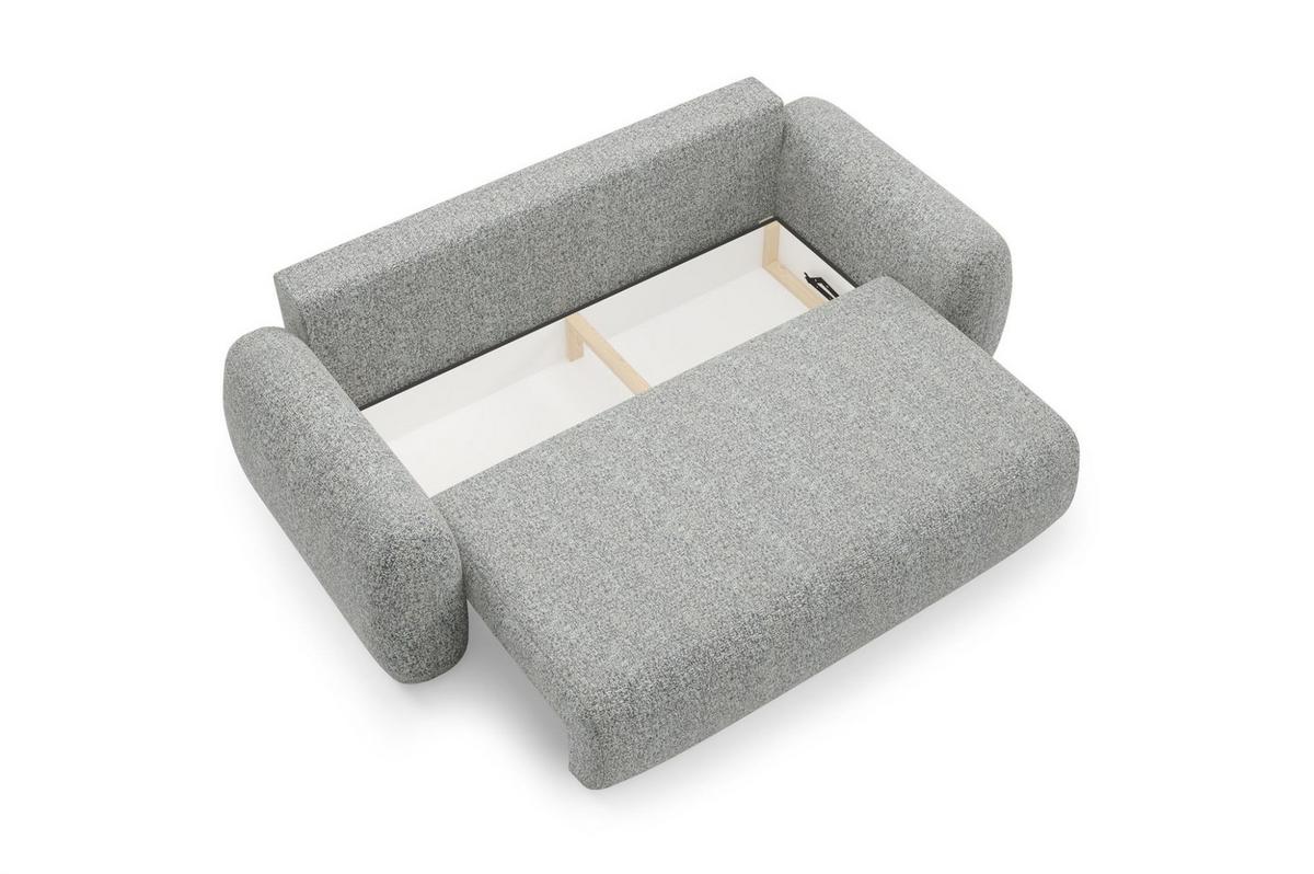SCHLAFSOFA Gaston - Grau, Holzwerkstoff/Textil (266/95/110cm) - Fun Möbel