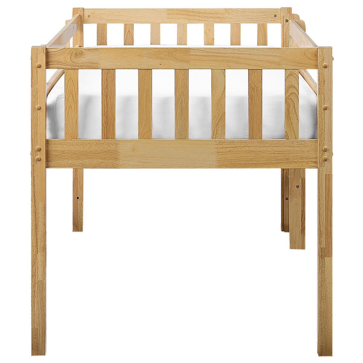 HALBHOCHBETT 90x200 cm Heller Holzfarbton Peipin - Hellbraun, Holz (90/200cm) - Beliani