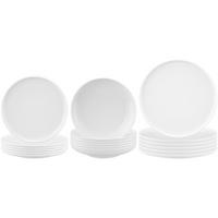 TELLER-SET Sento Home weiß 18-tlg. - Weiß, Keramik (2/2/2cm) - Seltmann Weiden