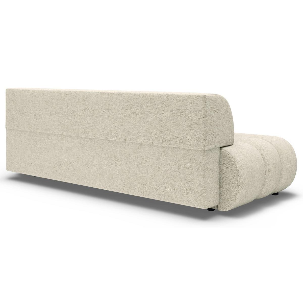 SCHLAFSOFA Arione 214 cm - Creme/Schwarz, Kunststoff/Textil (214/74/104cm) - Selsey
