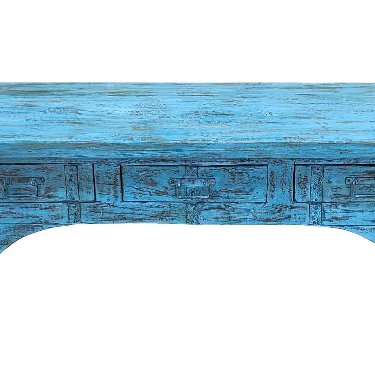 TV-LOWBOARD aus Holz, 175x45x57cm - Blau, Holz (175/57/45cm) - Wanderlust