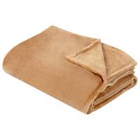 DECKE Sandbeige Bayburt 150/200 cm - Beige, Textil (150/200cm) - Beliani