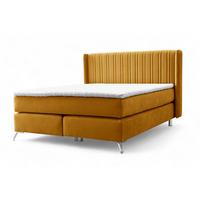 BOXSPRINGBETT Agnus - Gelb, Holzwerkstoff/Textil (200/200cm) - Fun Möbel