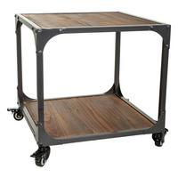 TISCH aus Metall und Holz, 50cm - Multicolor, Holz (50/50/50cm) - Wanderlust