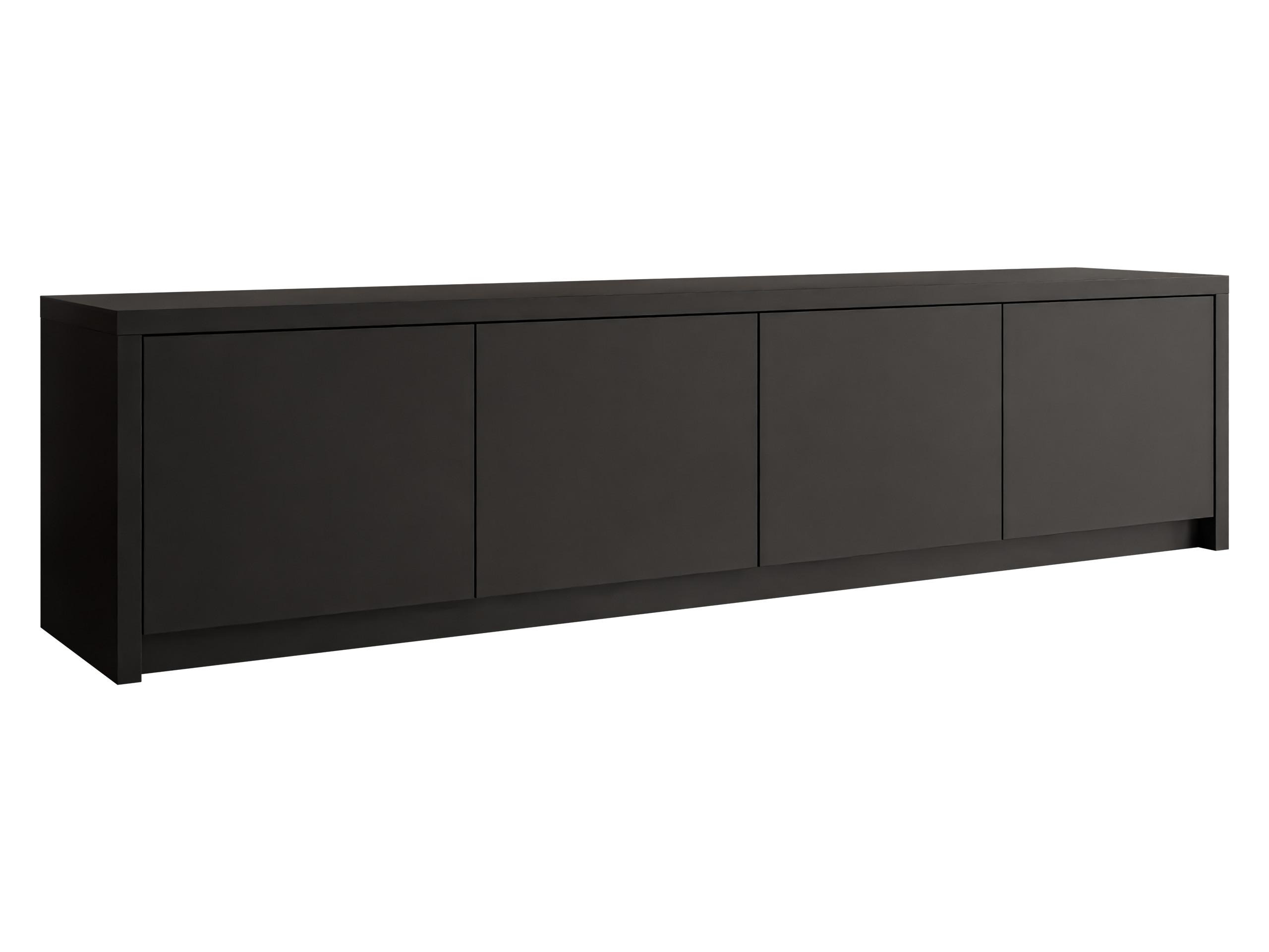 TV-LOWBOARD Solid 4D - Schwarz, Holzwerkstoff/Kunststoff (198/51/40cm) - MIRJAN24