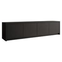 TV-LOWBOARD Solid 4D - Schwarz, Holzwerkstoff/Kunststoff (198/51/40cm) - MIRJAN24