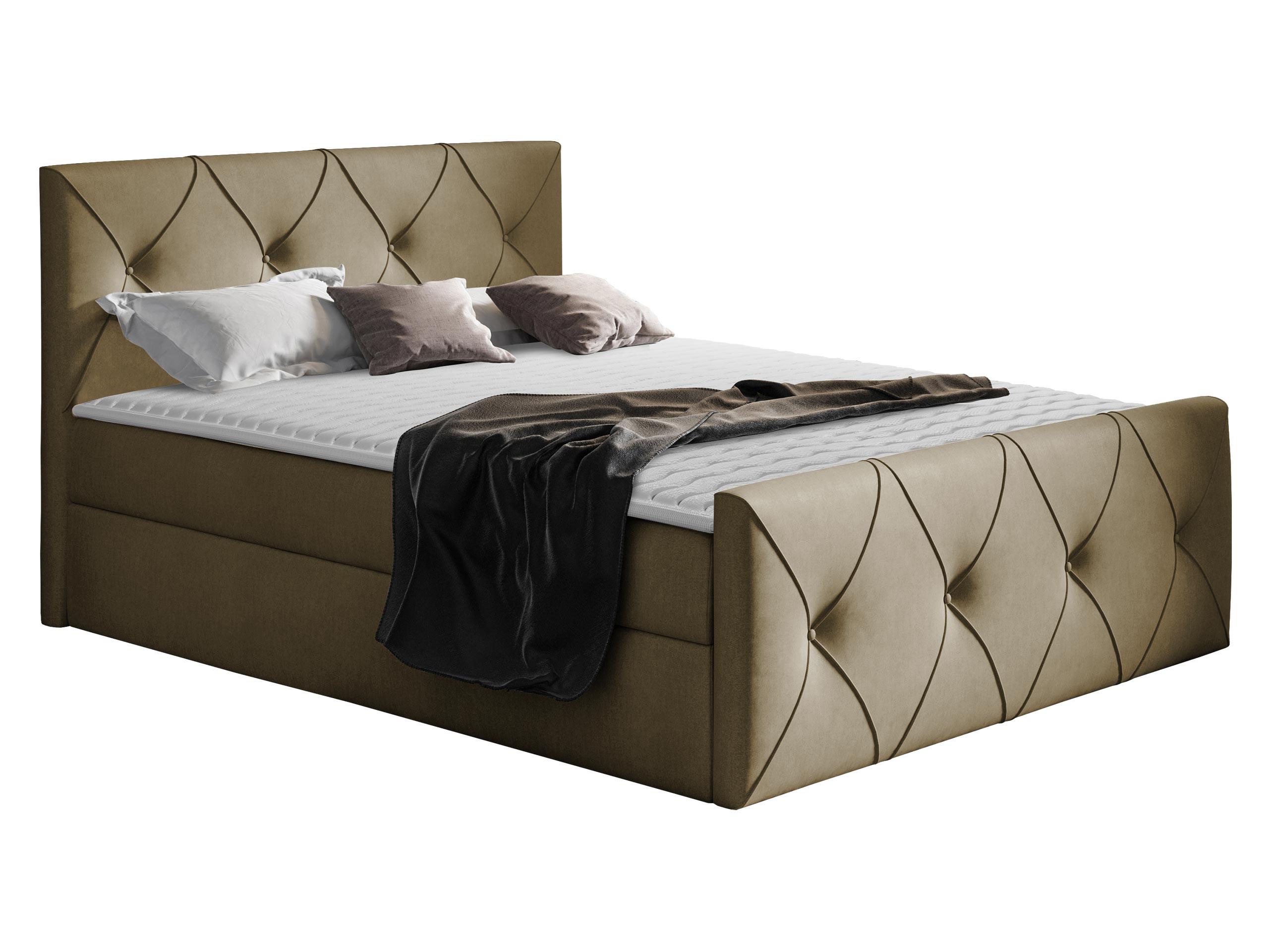 BOXBETT Crystal Lux - H3 - Beige, Holz (160/200cm) - MIRJAN24