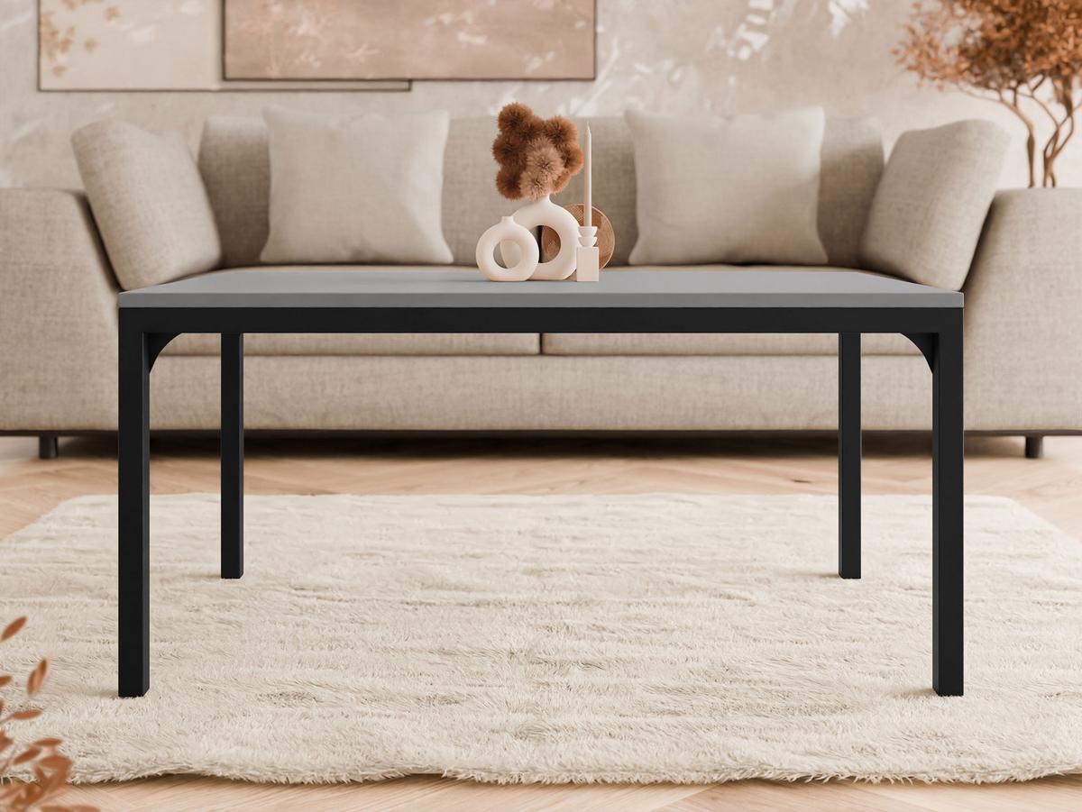 COUCHTISCH Mocca 1 - Schwarz/Grau, Holzwerkstoff/Metall (60/100/50cm) - MIRJAN24