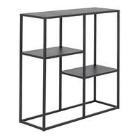 KONSOLENTISCH Strömstad - Schwarz, Metall (26/80/80cm) - [en.casa]