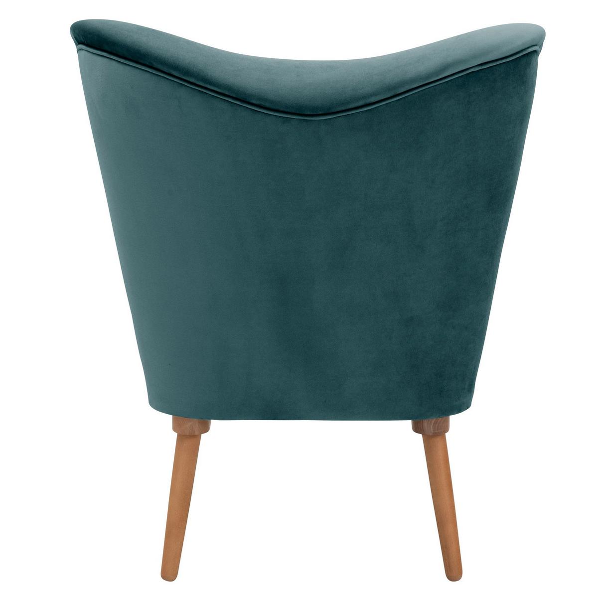 COCKTAILSESSEL Kayra Samtvelours azur - Aubergine, Kunststoff (72/90/74cm) - 58aufmkessel