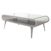 COUCHTISCH Aristo Cashmere - Kaschmir/Weiß, Holzwerkstoff/Metall (60/120/44cm) - MIRJAN24